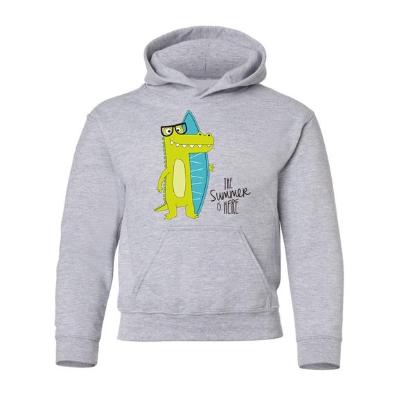 Cute Crocodile On The Beach Hoodie Juniors -Image by Shutterstock,  Small