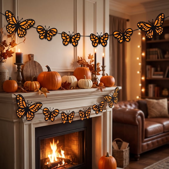 Tepsmf Halloween Banner Display for Party Decoration Festival Banner 2PC for Indoor Wall Decor