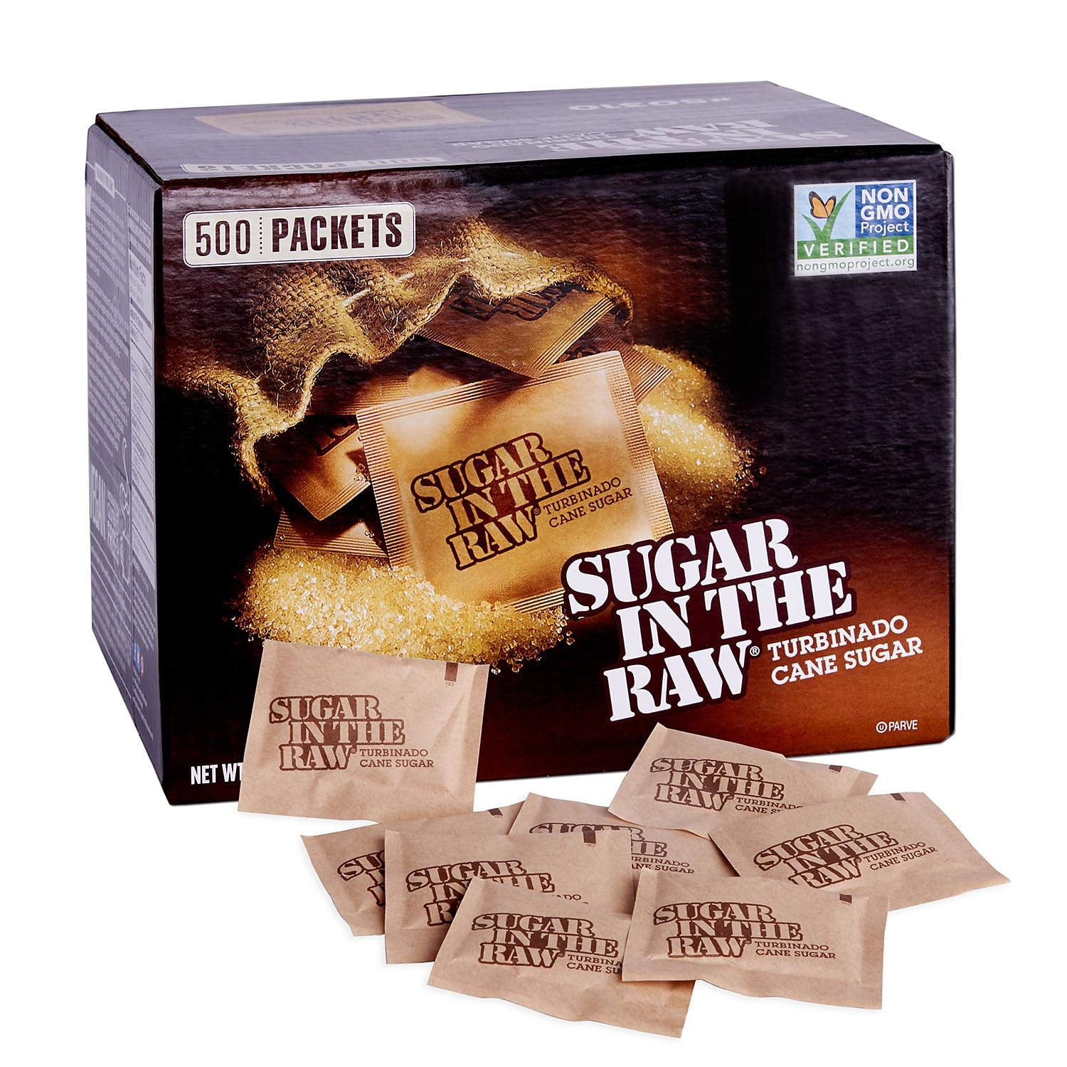 Sugar In The Raw Natural Cane Turbinado Sugar 4.5 g. (1 Pack 500ct) 500 Count (Pack of 1)