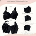 thumbnail image 5 of BIMEI Women Everyday Bra for Mastectomy Silicone Breast Inserts 2424,Black,40C, 5 of 7