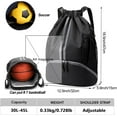 thumbnail image 4 of Waterproof Drawstring Backpack Gym Bag: Sports Gym Backpack with Wet and Dry Separation Bag & Shoe Compartment, Draw String Back Bag for Men Women, 4 of 7