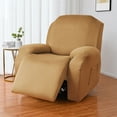 thumbnail image 2 of Yipa 1-3 Seat Recliner Sofa Covers Lazy Stretch Chair Cover Armchair Protector Slipcover Removable Home Dining Camel 3 Seat, 2 of 8