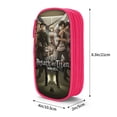 thumbnail image 3 of Attack On Titan Pencil Case Durable Pen Carrying Case Lightweight Pencil Bag Pouch Box Organizer Pencase Pink, 3 of 8