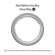 Oura Ring 4, Brushed Silver, Size 6, Smart Wearable, Sleep, Fitness & Heart Rate Tracker, 8-Day Battery (Size Before You Buy)