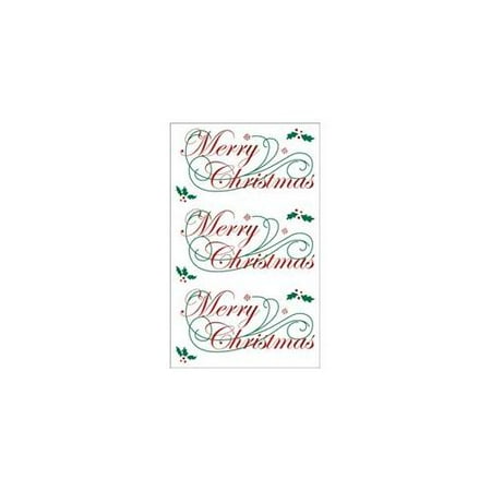 Mrs Grossman MG199-14665 Mrs. Grossmans Stickers-Merry Christmas - (Multiple of 6)
