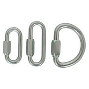 Liberty Mountain Halfmoon Steel Quick Link Carabiners - 25kn Strength