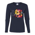 thumbnail image 2 of Wild Bobby Dean Russo A Dog Wags Its Tail With Its Heart Gratitude Pitbull Dog Lover Women Graphic Long Sleeve Tee, Navy, Medium, 2 of 5