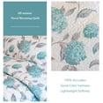 thumbnail image 2 of Beartech Floral Quilt Set Twin Size Water Blue Hydrangea Quilt Lightweight Reversible Microfiber Bedspread Coverlet Bedding Set, 2 of 7