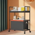 thumbnail image 4 of Muebles de oficina para el hogar, ruedas de almacenamiento, almacenamiento más grande con asa de correa, organizador de zapatos, cajones de almacenamiento rodantes para zapatos, ropa, cesta de almacen, 4 of 6