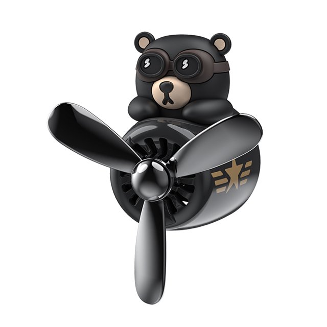 Car Air Fresheners Black Bear Pilot Car Diffuser Cute Car Perfume Funny Car Fragrance Car Decorations Car Accessories