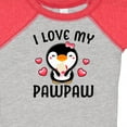 thumbnail image 4 of Inktastic I Love My Pawpaw with Cute Penguin and Hearts Girls Baby Bodysuit, 4 of 5