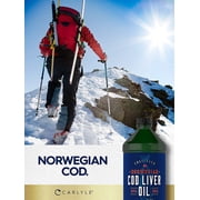 Norwegian Cod Liver Oil | 16oz | Pack of 3 Bottles | Unflavored | Non-GMO, Gluten Free | by Carlyle