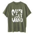 thumbnail image 4 of YDLCAFD Chemises à Manches Courtes pour Femmes Ensemble Décontracté Col Rond T-Shirt Imprimé, 4 of 4