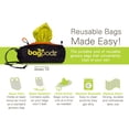 thumbnail image 4 of BagPodz Sturdy Reusable Grocery Bags Made From RipStop Nylon Hold 50lbs - Reusable Shopping Bags Inside a Compact Pod with Carry Clip - Washable Grocery Shopping Bags - 10 Pack in Green, 4 of 4