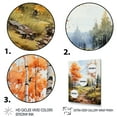 thumbnail image 3 of Designart "Birch Woods Autumn V" Floral Floater Framed Canvas Art Print, 3 of 7