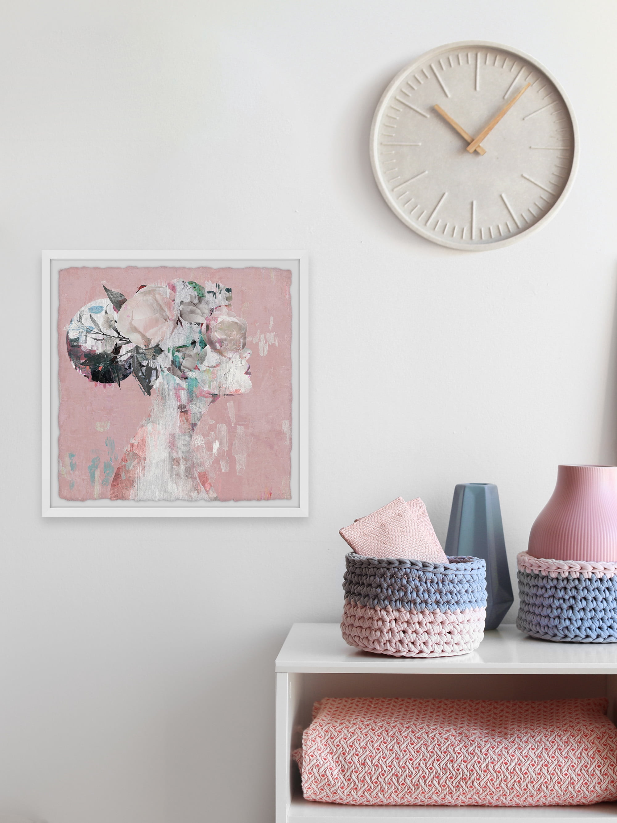 Parvez Taj Elegant Bun III Framed Wall Art, 24" x 24"