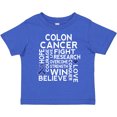 thumbnail image 3 of Inktastic Colon Cancer Awareness Ribbon Boys or Girls Toddler T-Shirt, 3 of 5