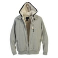thumbnail image 4 of Gioberti Mens Sherpa Lined Full Zip Fleece Contrast Hoodie Jacket, 4 of 5