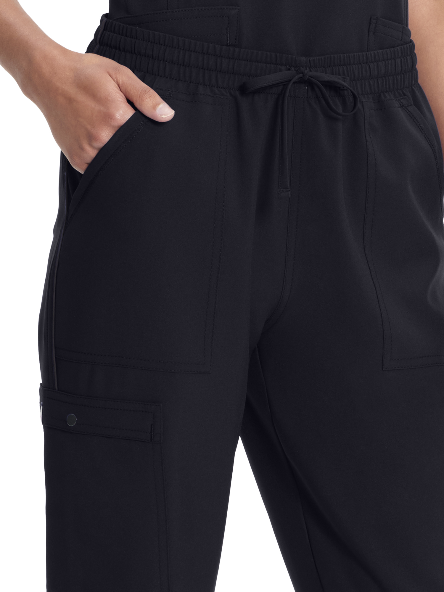 Scrubstar Women's Ethical Fabric Stretch Drawstring Jogger Cargo Scrub Pant, Sizes XS-3XL