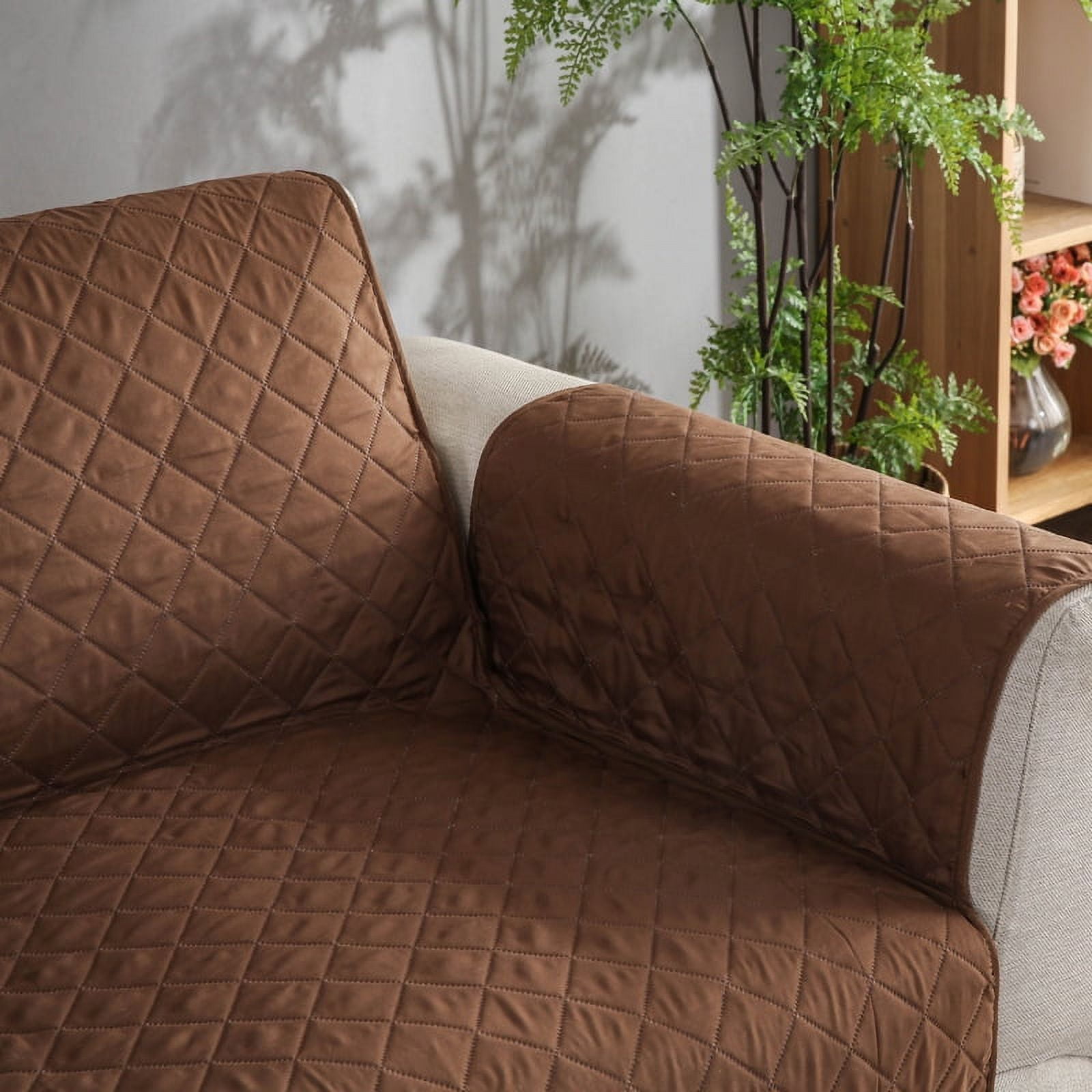 XmhyTop Couch Cover Orange Sofa cushion Integrated Easy - Fit Washable Reclining Chair Cover for Living Room Sofa - Ideal Furniture Protector (21.65*78.74inch)