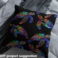 thumbnail image 2 of Manfei Watercolor Sea Turtle Sewing & Crafting Fabric (10 Yards), Sea Ocean Animal Wildlife Home Decor Fabric by the Yard, Marine Reptile DIY Fabric, 2 of 6