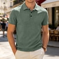 thumbnail image 3 of Kcolen Breeze Polo Shirts for Men Men Belly Wearbreeze Collared Textured Stretchy Quick Dry Casual Short Sleeve Golf Shirt, 3 of 5