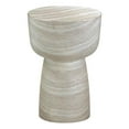 thumbnail image 1 of Pemberly Row Contemporary Faux Travertine Indoor/Outdoor Side Table, 1 of 5