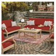 thumbnail image 6 of Drevy Outdoor Deep Seat Cushion Set, 22 x 22 Inch Rainproof & 3-Year Fade Resistant Patio Furniture Cushions, Removable Seat Bottom & Back Cushion Covers with Ties for Chair, Sofa, Couch, Red, 6 of 6