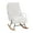 White, variant on VECELO Nursery Rocking Chair with High Backrest, PU Leather Comfortable Rocker with Padded Seat for Living Room, Bedroom, Brown