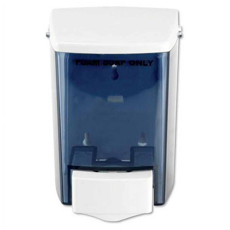 Encore Foam-eeze Bulk Foam Soap Dispenser, See Thru, 900 mL, 4.5 x 4 x 6.25, White Encore Foam-eeze Bulk Foam Soap Dispenser, See Thru, 900 mL, 4.5 x 4 x 6.25, White