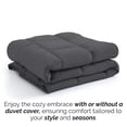 thumbnail image 5 of Southshore Fine Living, Inc. All Season Down Alternative Comforter, Slate, King/California King, 5 of 9