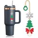 thumbnail image 1 of wonima44 Christmas Tree Stanley Charm,Snowflower Chain Accessories for Stanley Cup,Personalized Stanley Straw Topper, 1 of 1