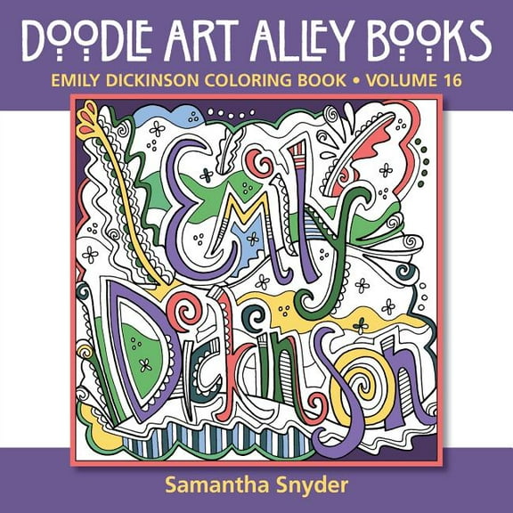 Doodle Art Alley Books: Emily Dickinson Coloring Book (Paperback)
