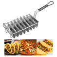 thumbnail image 2 of Cateissary Stainless Steel Taco Basket with Grip Shells Burritos 8 Pancake Tool Handle Cocina y Comedor, 2 of 6