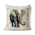 thumbnail image 3 of Elephant Lines Indoor/Outdoor Pillow in Gray 26 x 26, 3 of 4