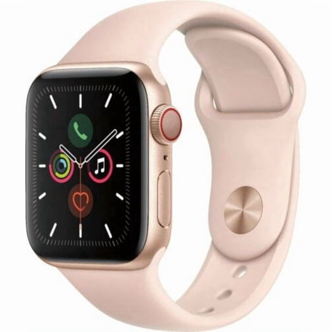 Watch Series 5 40mm Gold Aluminum Case Pink Sand Sport Band GPS + Cellular MWWP2LL/A