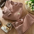 thumbnail image 3 of Beautyzll Kids Toddler Girls Thermal Underwear Set Baby Boys Ultra Soft Thick Base Layer Newborn Long Johns Sets 6M-15T, 3 of 7