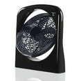 thumbnail image 2 of Mainstays 10'' 130 Degree Pivoting Grill Plastic Portable Box Fan - Black, 2 of 6