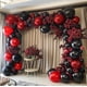 thumbnail image 2 of Globos de doble relleno HibaoPati con forma de guirnalda de globos negros y rojos, 2 of 9