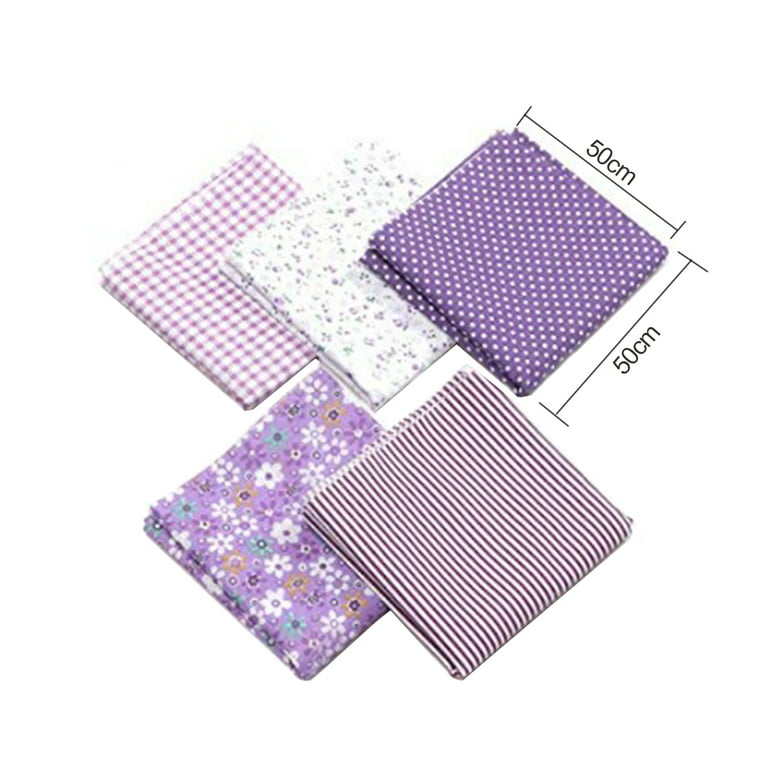5-Piece Cotton Cloth Sewing Patchwork DIY Clothing Sewing Craft Fabric  50x50cm 