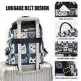 thumbnail image 3 of FORMRS Mini Backpack Purse for Women Travel Daypack Casual Shoulder Bag, Blue Cats and Hearts, 3 of 7