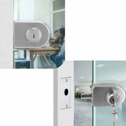 Double Glass Door Lock Stainless Steel, Oval Shape Door Lock Set, Home Office Hotel Furniture Hardware, Rust Resistance