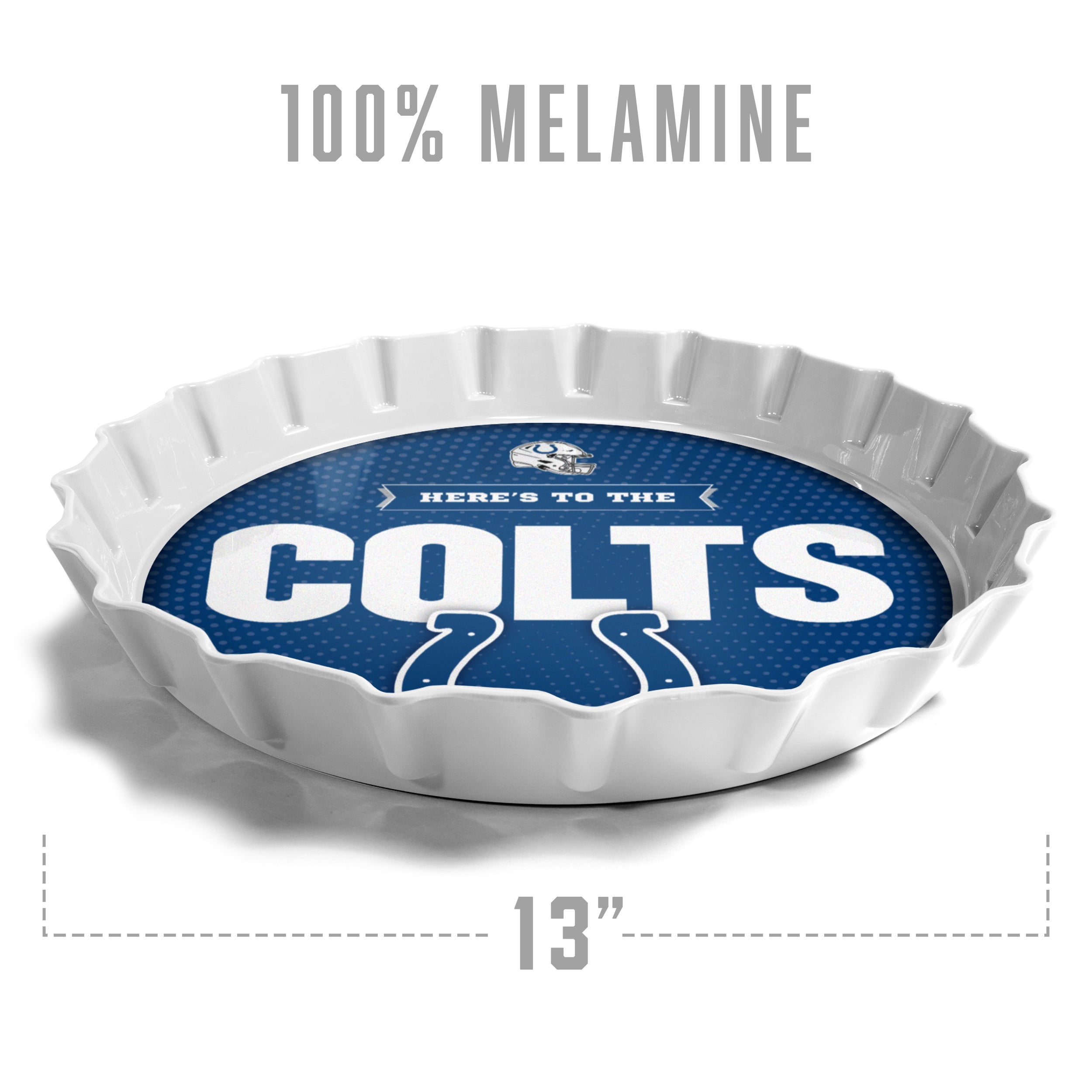 YouTheFan NFL Indianapolis Colts Bottle Cap Serving Tray