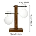thumbnail image 2 of Propagation Station Glass Terrarium Planter Flower Pot With Retro Solid Wooden Stand For Home Kitchen Indoor Garden Wedding Desktop Patio Planters Wall Hanging Planters Planters Pots Tree Pot Indoor, 2 of 7