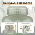 thumbnail image 6 of Ergonomic Office Chair, Comfortable High Back Mesh Computer Chair Rolling Desk Chair - 2D Adjustable Armrest, Adjustable Headrest, Dynamic Lumbar Support, Ergonomic Chair for Home Office Work, Green, 6 of 10