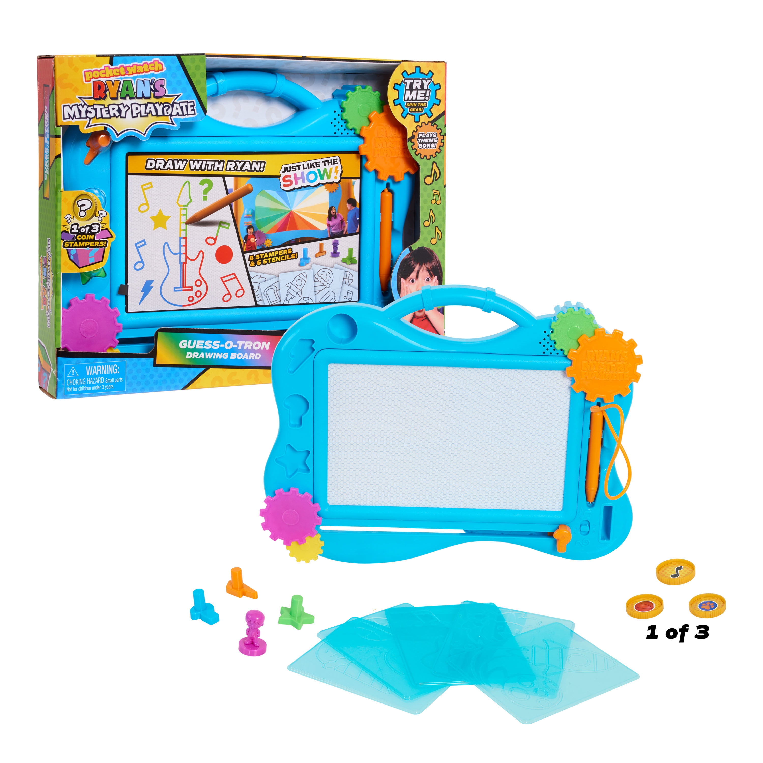 at donere Sanktion kage Ryan's Mystery Playdate Guess-O-Tron Drawing Board, Role Play, Ages 3 Up,  by Just Play - Walmart.com