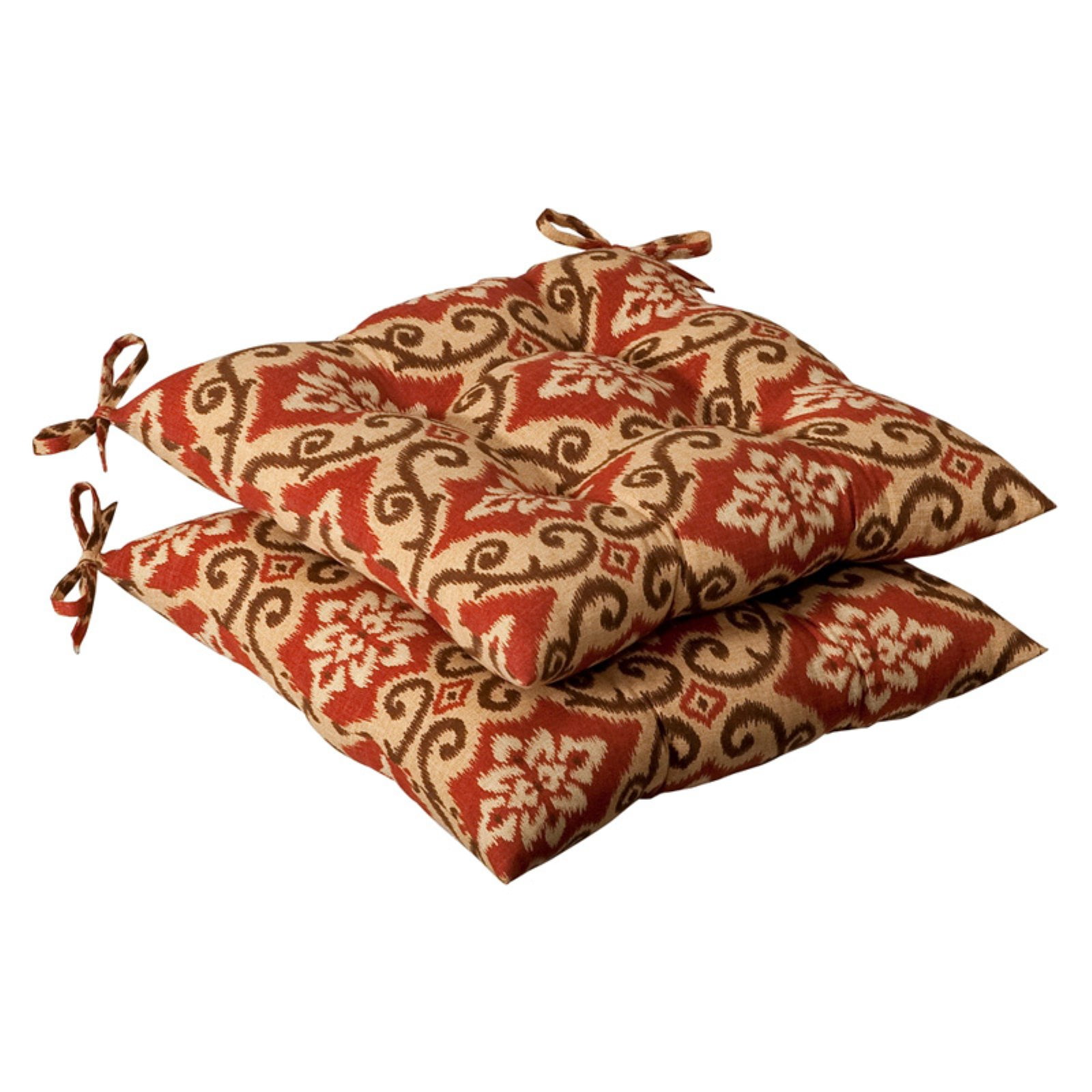 Pillow Perfect Outdoor Tufted Seat Cushions 18 5W X 19D X 5H In Set