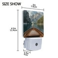 thumbnail image 4 of Yayeee LED Night Light for The Home Plug in With Light Sensors 2 Pack, Wooden Boat, 4 of 6