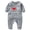 Gray, variant on Riecok Unisex Newborn Baby Summer Short Sleeve Cotton Thin Lightweight Breathable Soft Comfortable Fruit Print 0-18 Months Black 9 M