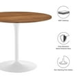 thumbnail image 5 of Pursuit 40" Dining Table in Walnut White, 5 of 7